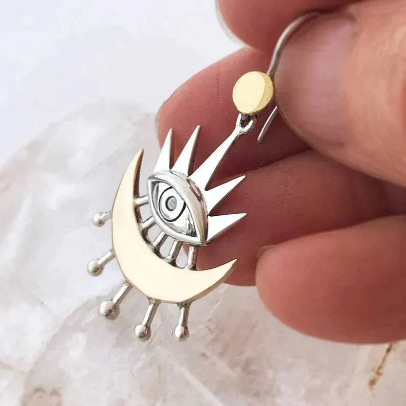 Bohemian-Inspired Egyptian Silver Earrings