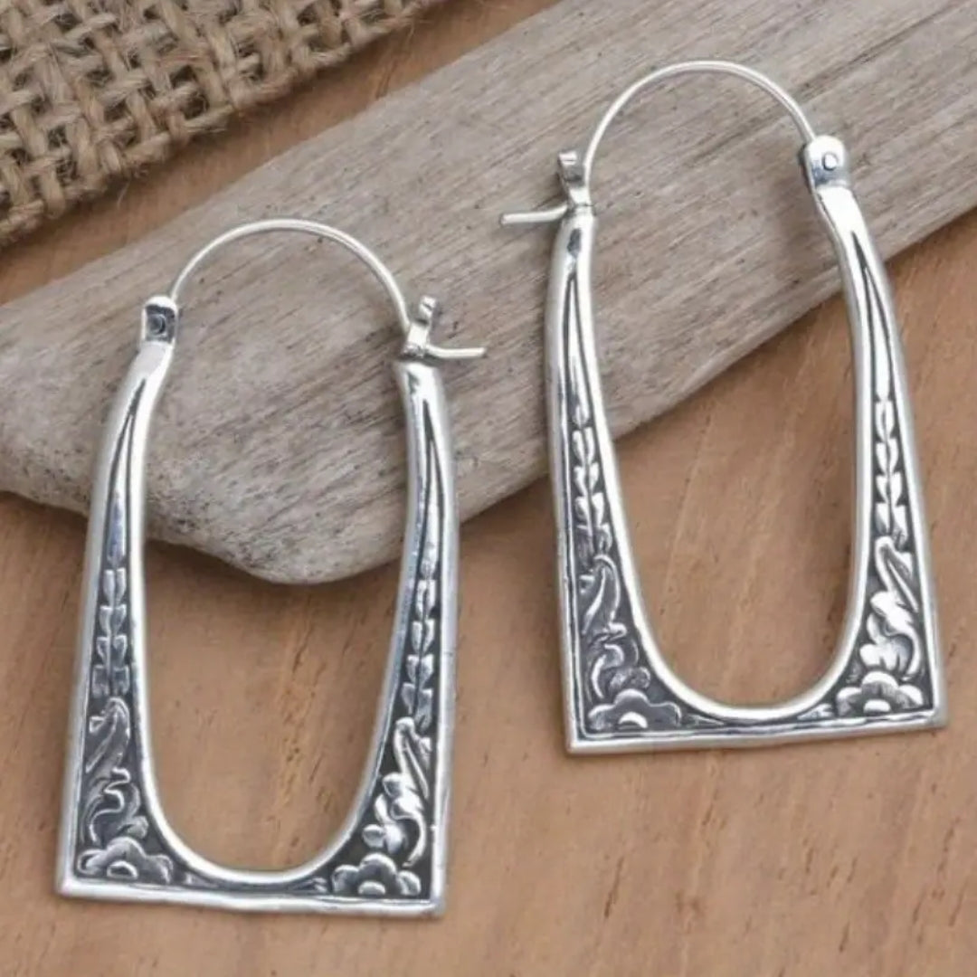 Classic Silver Vintage Earrings