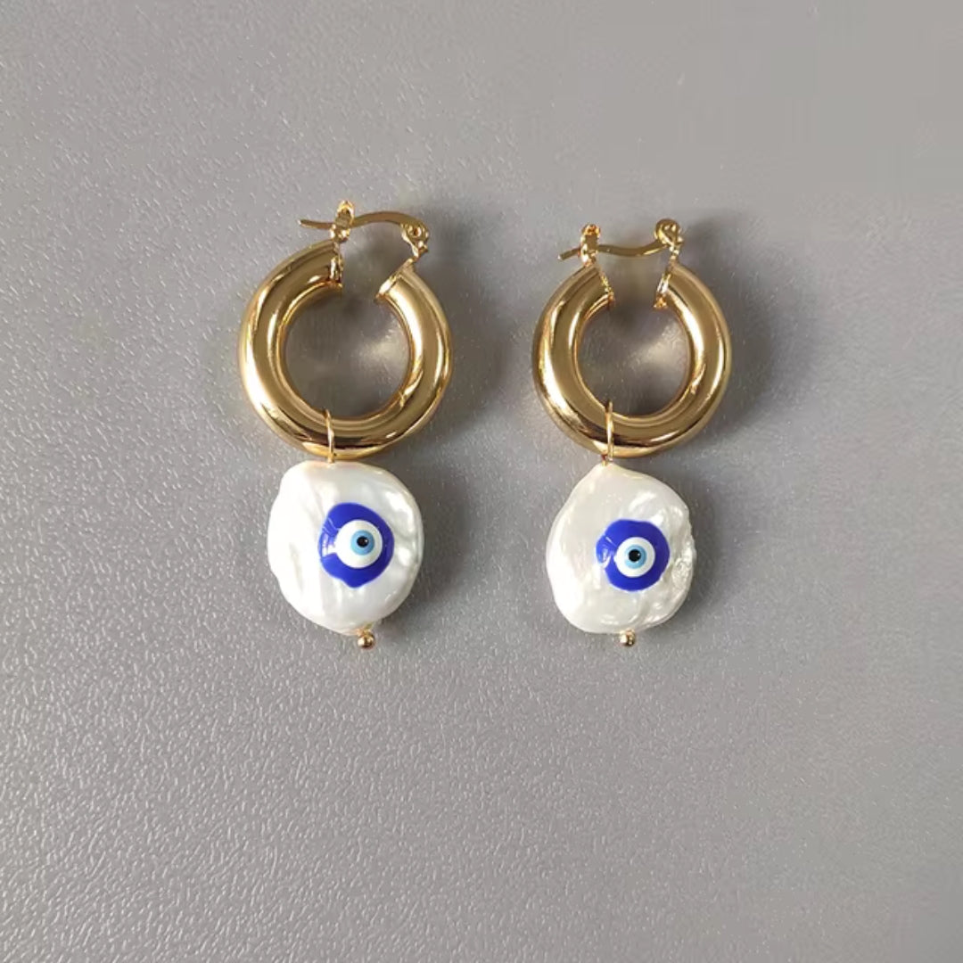 Antique Nazar Gold Earrings