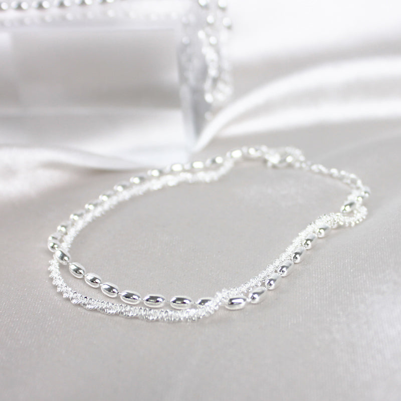 Sterling Silver Zirconia Bracelet