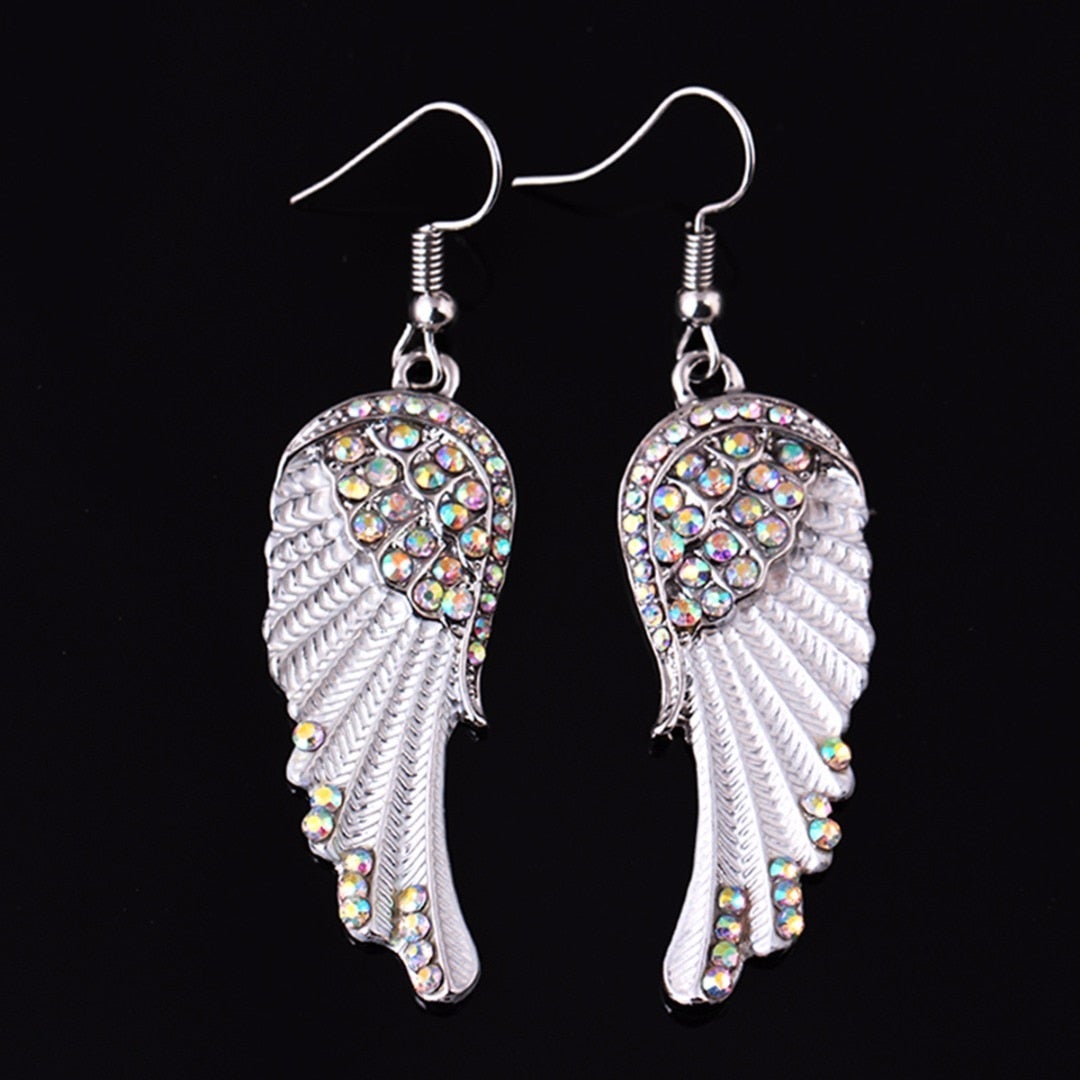 Elegant Crystal Angel Earrings