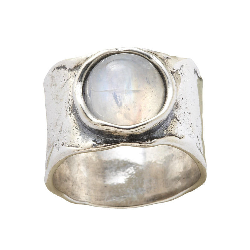 Silver Moonstone Ring
