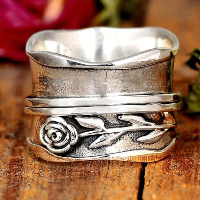 Classic Silver Floral Ring - Buy One, Get One Free!