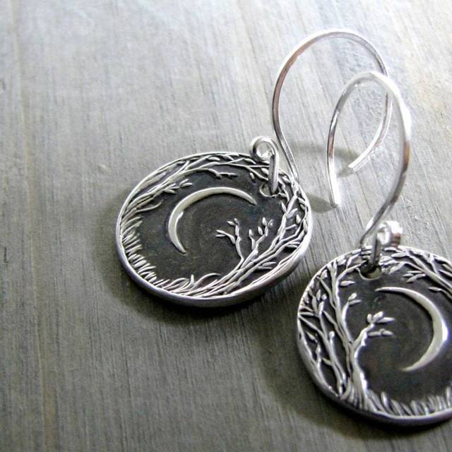 Retro Moonlit Earrings