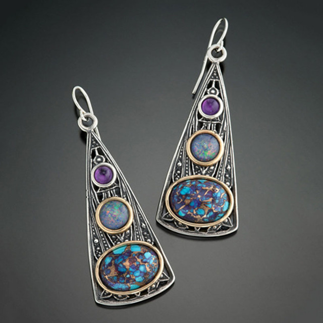 Sterling Silver Cosmic Bohemian Earrings