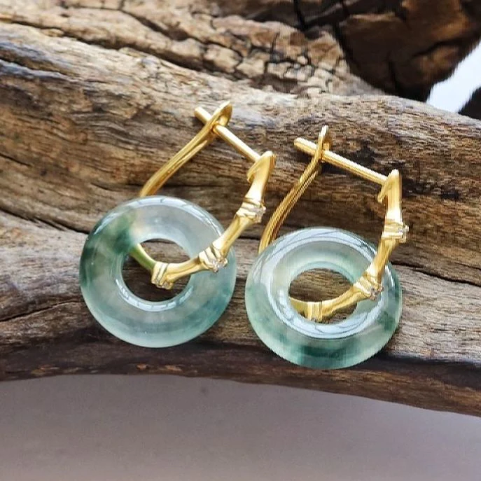 Retro Turquoise Crystal Earrings