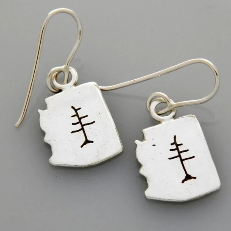 Retro Hollow Tree Earrings