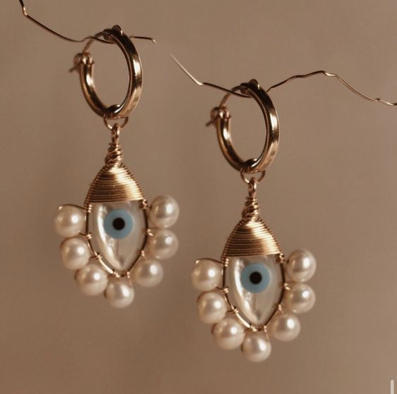 Classic Nazar Pearl Earrings