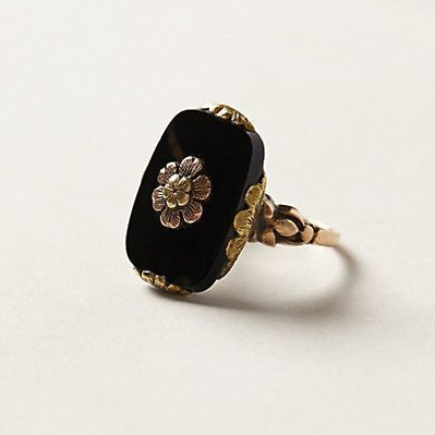 Classic Black Stone Vintage Ring