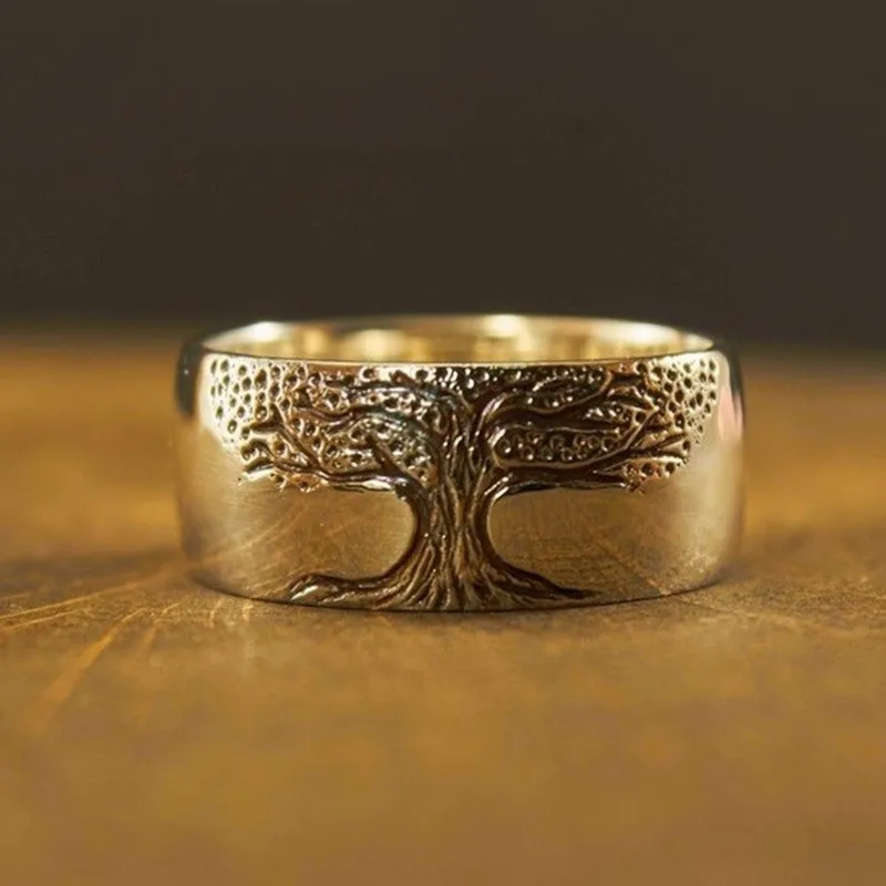 Antique Golden Tree of Life Ring