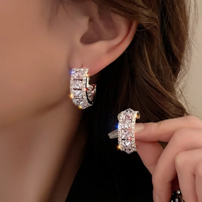 Chic Radiant Hoop Earrings