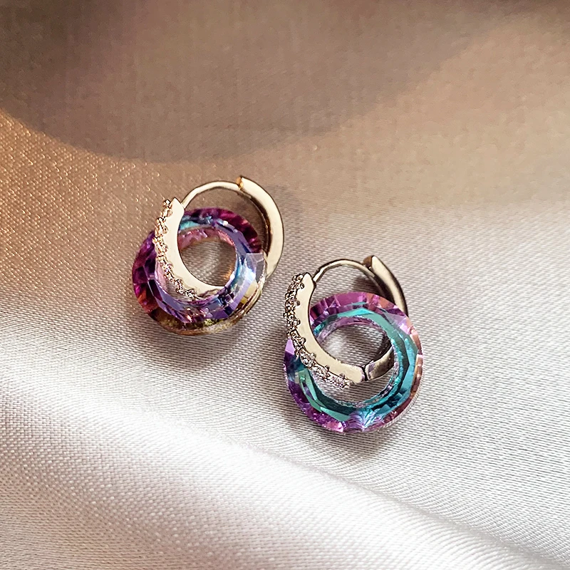 Chic Multicolor Hoop Earrings