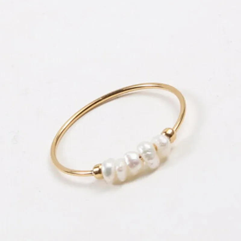 Classic Baroque Pearl Gold Ring
