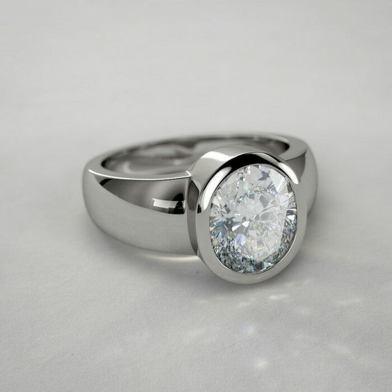 Antique Silver Ring with Vintage Glass