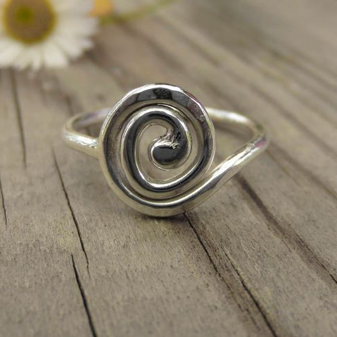 Retro Twisted Silver Ring