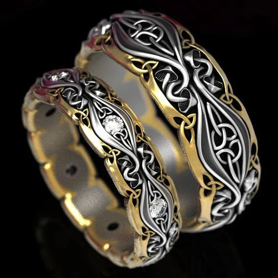 Antique Gold and Silver Couple's Ring