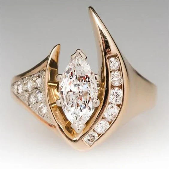 Retro Point Radiance Ring