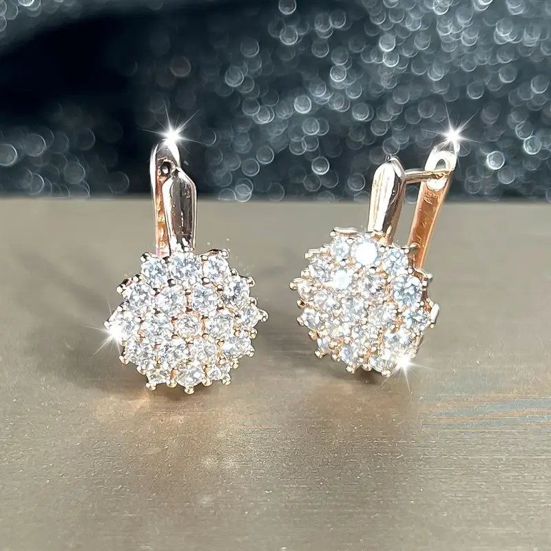 Radiant Round Glass Earrings