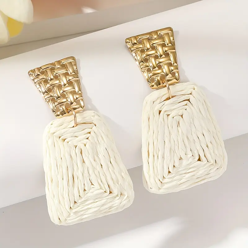 Elegant White Gold Earrings