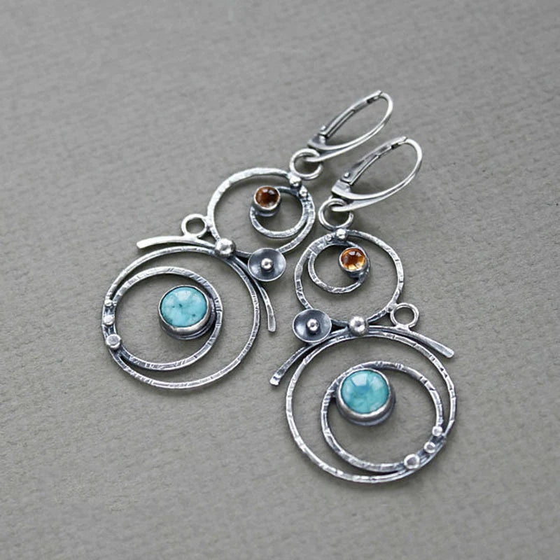 Azure Gemstone Earrings