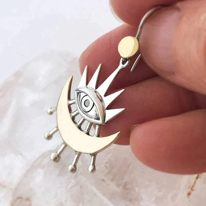 Bohemian-Inspired Egyptian Silver Earrings