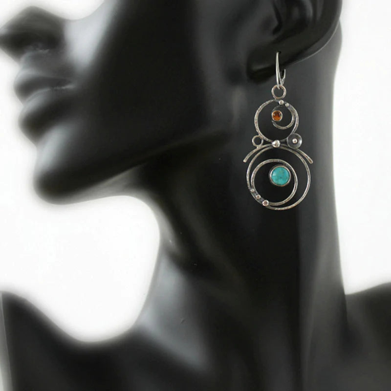 Azure Gemstone Earrings