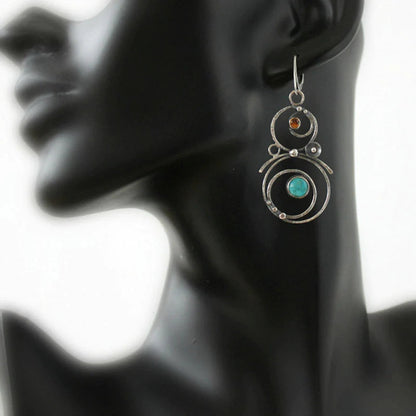Azure Gemstone Earrings