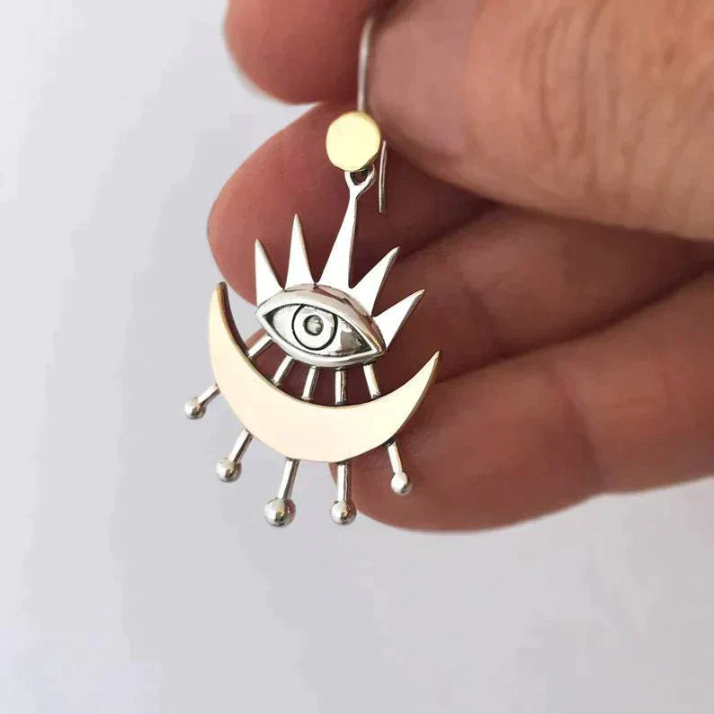 Bohemian-Inspired Egyptian Silver Earrings