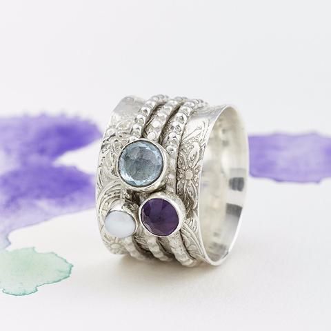 Antique Silver Gemstone Ring