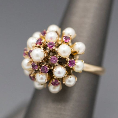 Classic Violet Pearl Ring