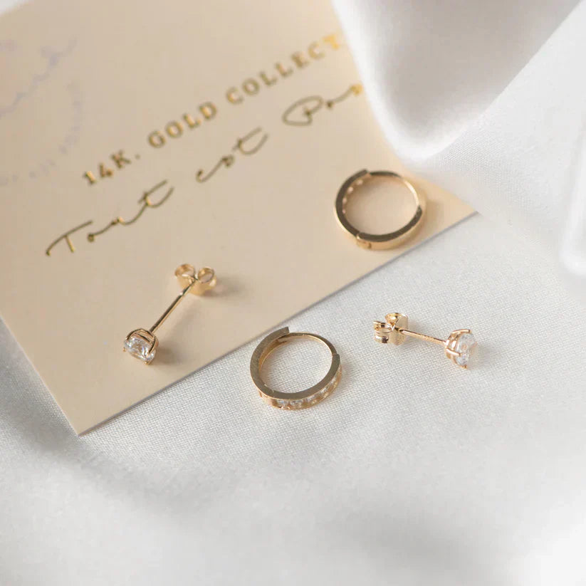Dara Brillane Gold Earring Collection