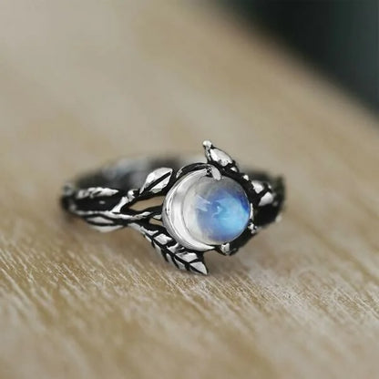 Lunar Glow Moonstone Ring