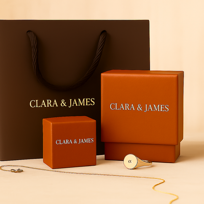 Gold Delia Crest Earrings