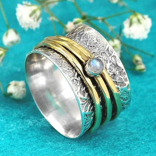 Moonstone Serenity Meditation Ring