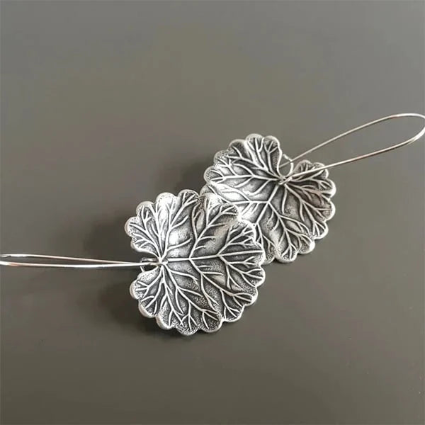 Silver Leaf Earrings
