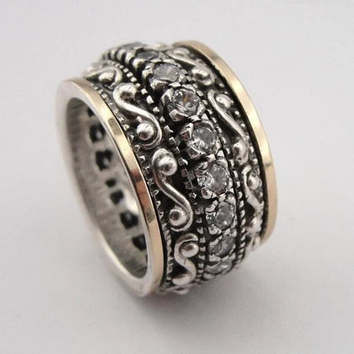 Intricately Carved Gemstone Ring