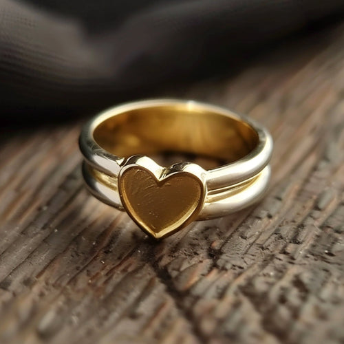 Radiant Heart Shaped Ring
