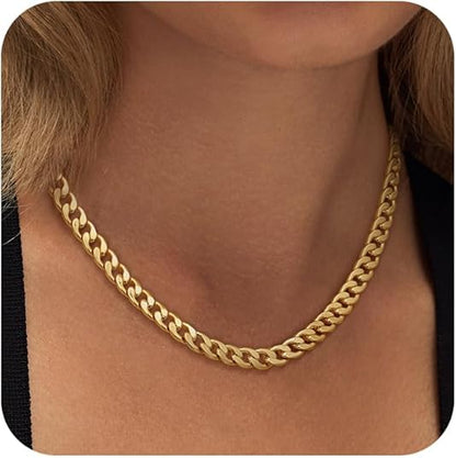 Statement Gold Cuban Link Necklace