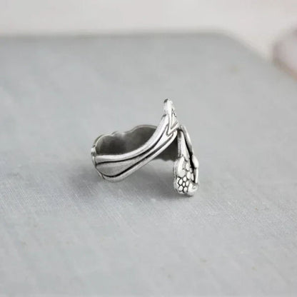 Floral Hummingbird Ring