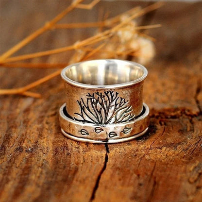 Tree of Life Meditation Spinner Ring