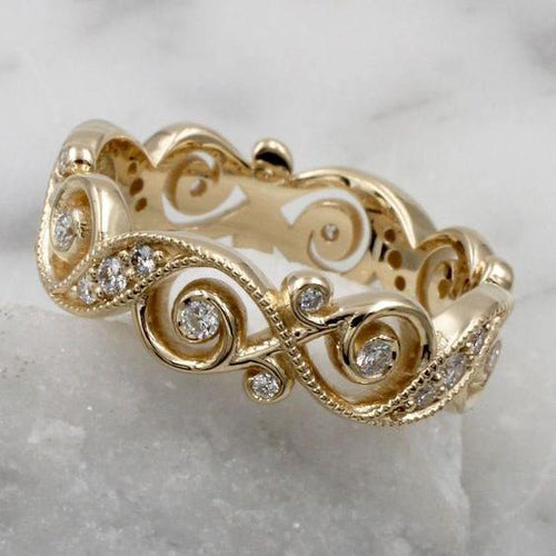 Retro Prifddinas Zirconia Ring