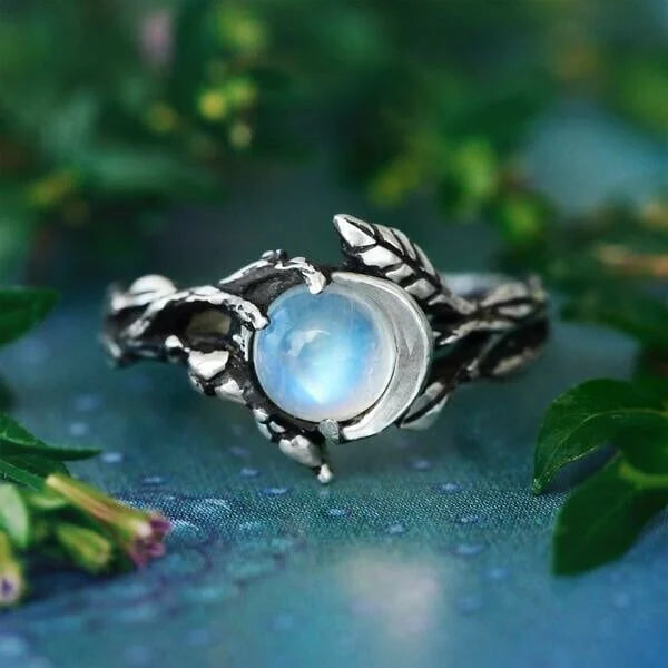Lunar Glow Moonstone Ring