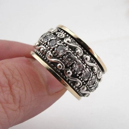 Intricately Carved Gemstone Ring