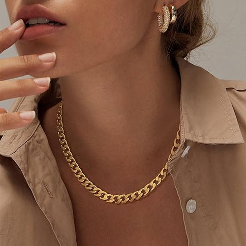 Statement Gold Cuban Link Necklace