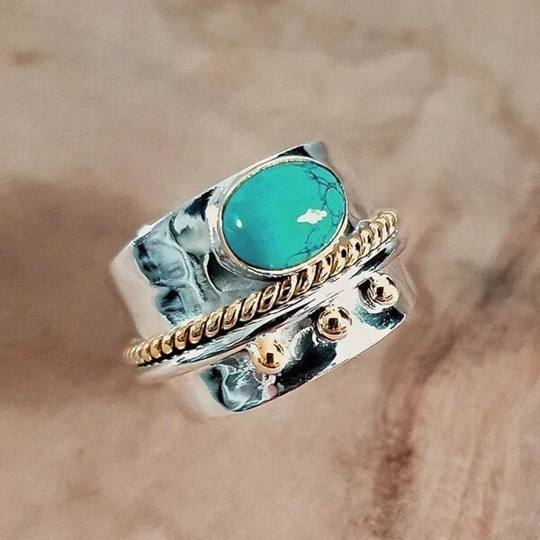 Turquoise Oversized Band Ring