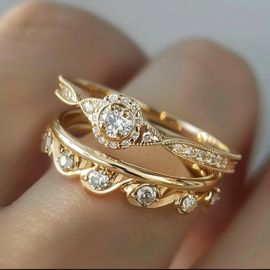 Radiant Gold Elegance Ring