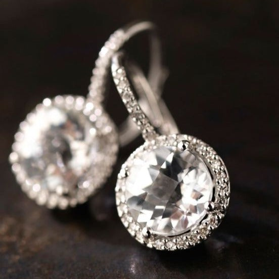 Retro Round Glass Earrings