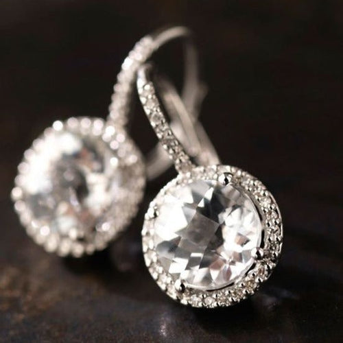 Retro Round Glass Earrings