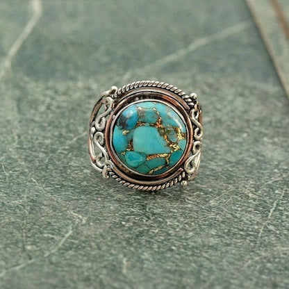 Bohemian Turquoise Statement Ring