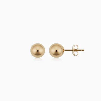 Elegant Gold Sphere Earrings